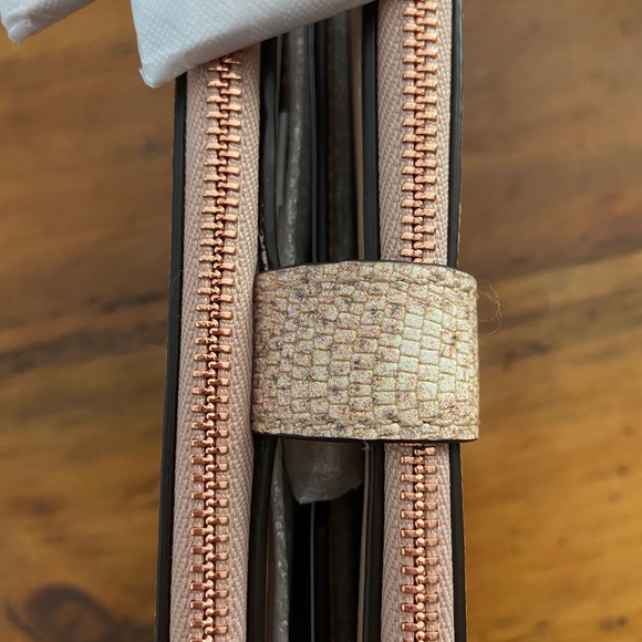 Michael Kors Lizard Embossed Leather Wristlet - Picture 5 of 8